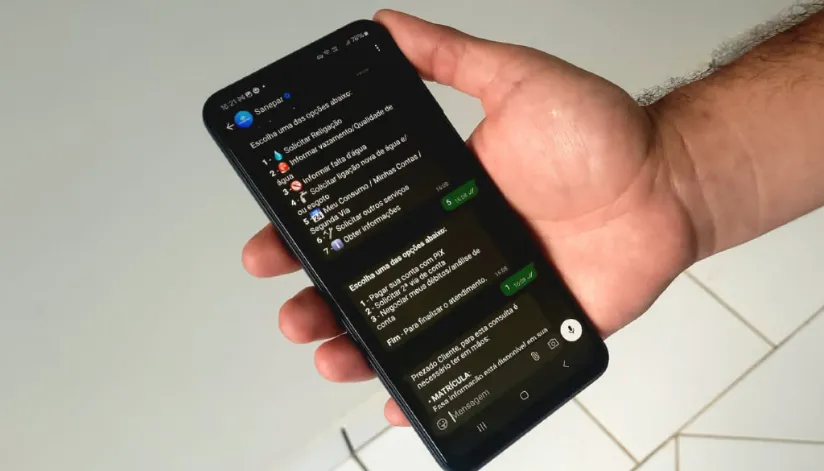 Sanepar tem nova forma de pagamento direto pelo WhatsApp Sanepar tem nova forma de pagamento direto pelo WhatsApp