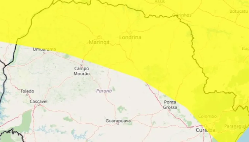 Maringá entra em alerta de chuvas intensas do Inmet; saiba mais Maringá entra em alerta de chuvas intensas do Inmet; saiba mais